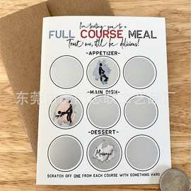 Naughty Scratch Off 跨境刮刮卡情侣周年纪念性爱姿势生日礼物