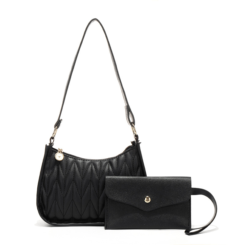 Bolsa de diseño de nicho bolso de mujer 2023 nueva moda bolso de hombro de dos piezas bolso de mujer bordado bolso de la axila