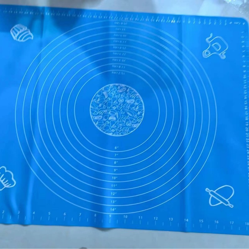 家用厨房硅胶揉面垫方形防滑不粘和面垫带刻度擀面烘焙工具批发|undefined