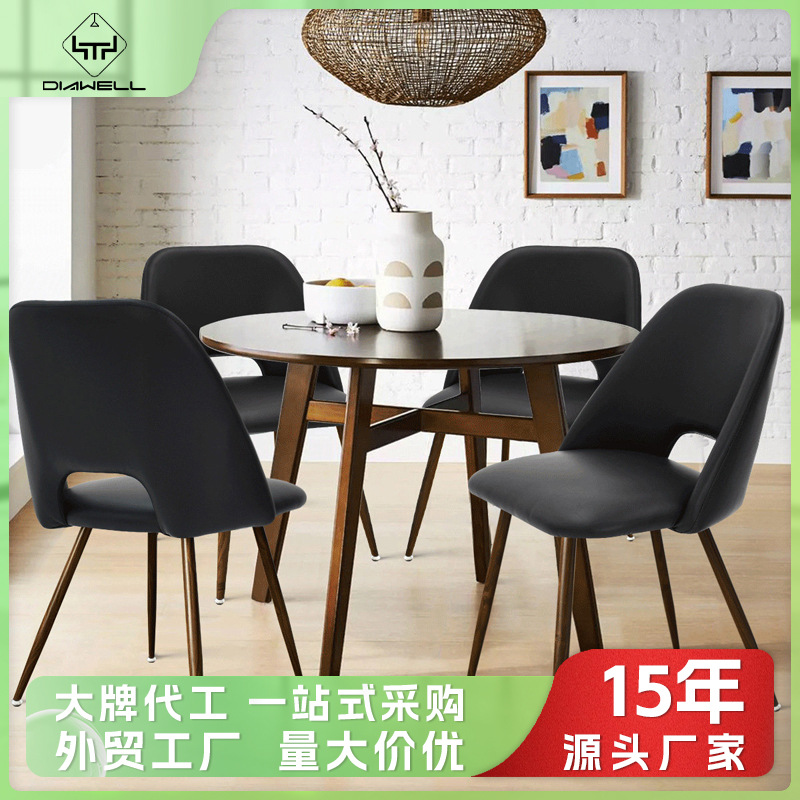 Wayfair exportar silla de mesa de comedor nórdica simple silla de respaldo de lujo ligera silla de comedor de alta calidad silla de comedor