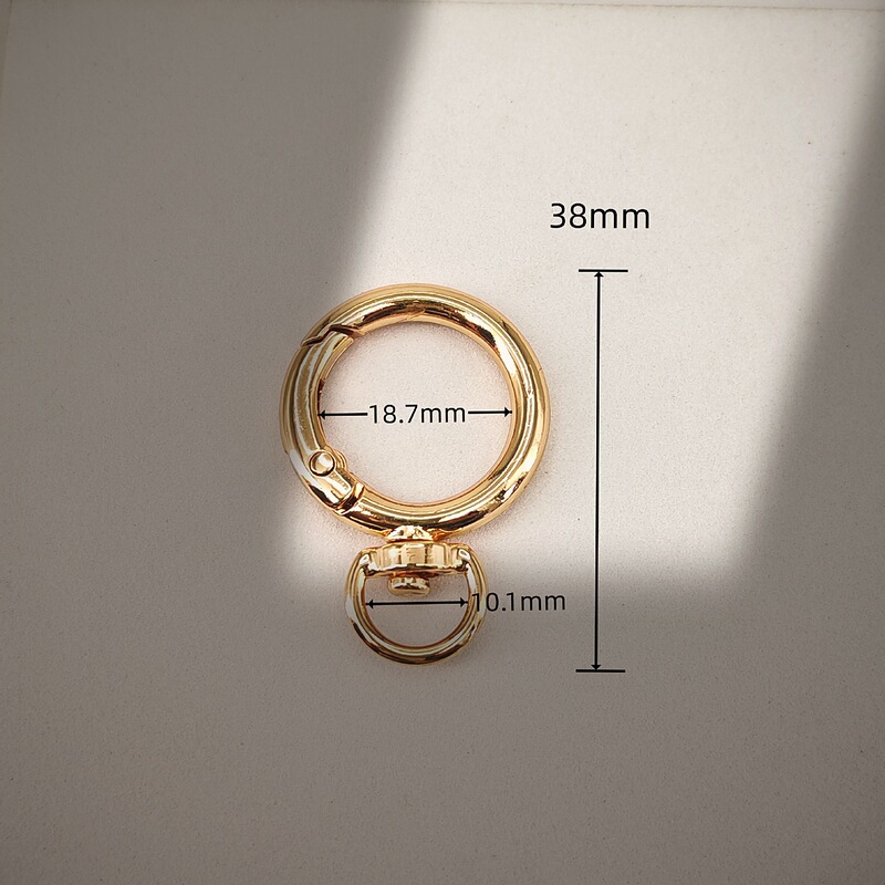Zinc Alloy Open Spring Ring Hardware Spring Buckle with Tail Ring for Bags Keychain Hook Buckle from Lion Ling Manufacturer Zinc Alloy Open Spring Ring Hardware Spring Buckle with Tail Ring for Bags Keychain Hook Buckle from Lion Ling Manufacturer