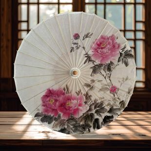 Waterproof Oil Paper Umbrella Antique Dance Props Sunny Rain National Style Hanfu New Chinese Style Outdoor Ceiling Decoration Dual-purpose Classical