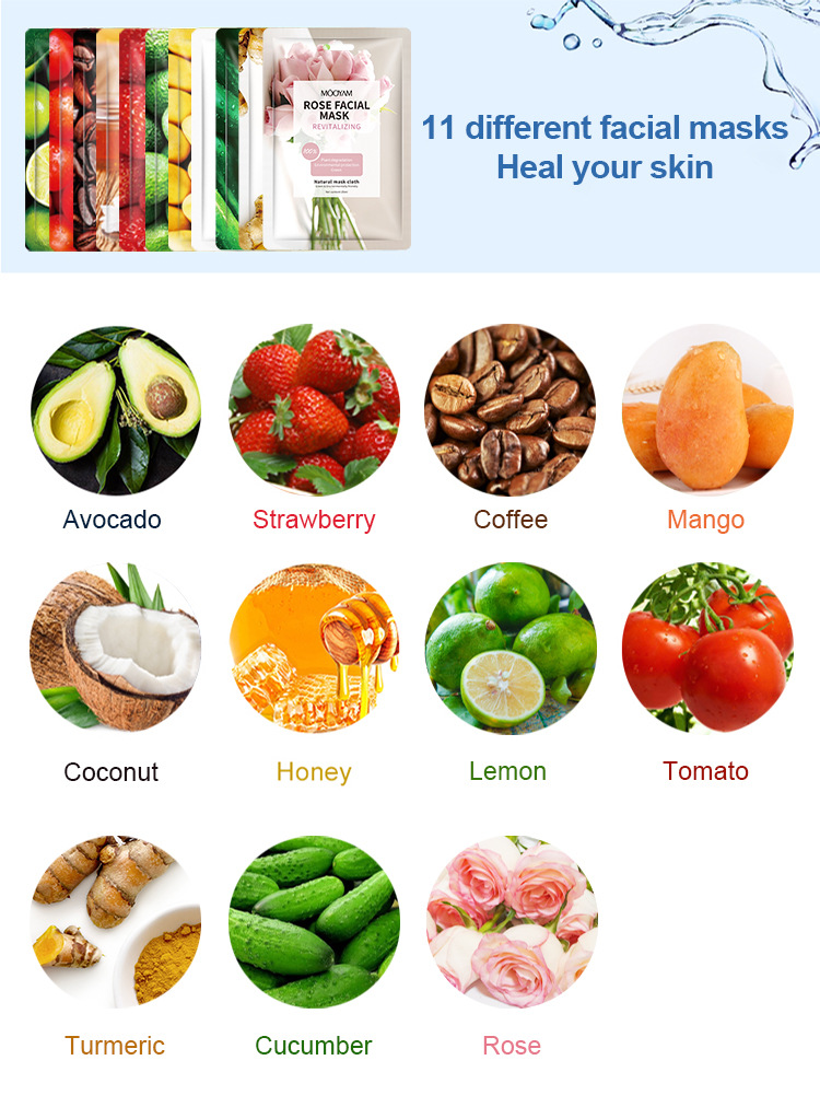 MOOYAM11款天然有机水果面膜