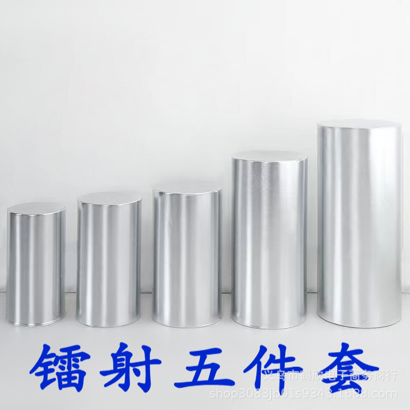 Venta caliente transfronteriza engrosada cubierta de la columna cubierta de la Mesa del cilindro decoración del partido cubierta de la tabla de tela elástica patrón imprimible