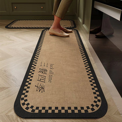 美式復古廚房專用地墊可水洗硅藻泥吸水腳墊輕奢高端法式防油地毯