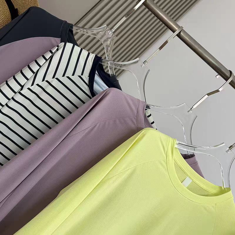 大工場注文！軽量、通気性、涼しい、ゆったりとしたラグランスリーブTシャツプルオーバー長袖日焼け止め服カップル春夏|undefined