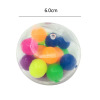 Inflatable toy, rainbow water polo ball, seven-coloured beads, anti-stress, creative gift, new collection