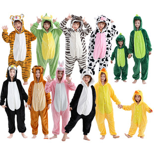 michley Flannel Middle and Large Children's Jetsuits Animal-shaped Jetsuits Cross-border Home Coolings Party Coolings