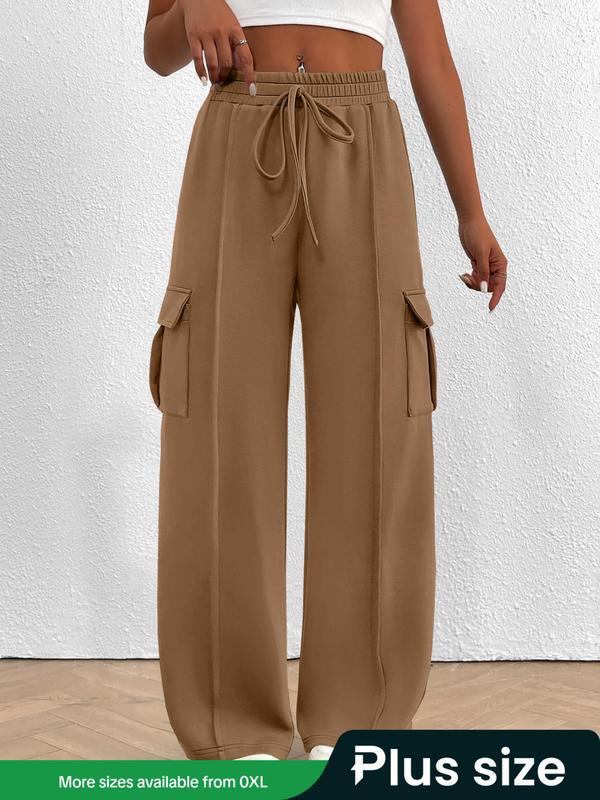 Y 55195 Women's Mid-Rise Wide Leg Joggers Mid-Rise Women's Wide-Leg Sweatpants