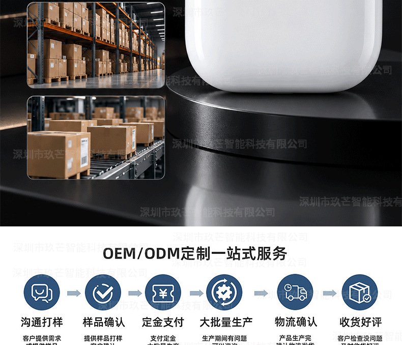 Huaqiangbei Air5 Bluetooth-Kopfhörer mit HD-Anrufen, langer Akkulaufzeit, drahtlosen aktiven Geräuschkancelierungsfunktionen und Schieberegelung
