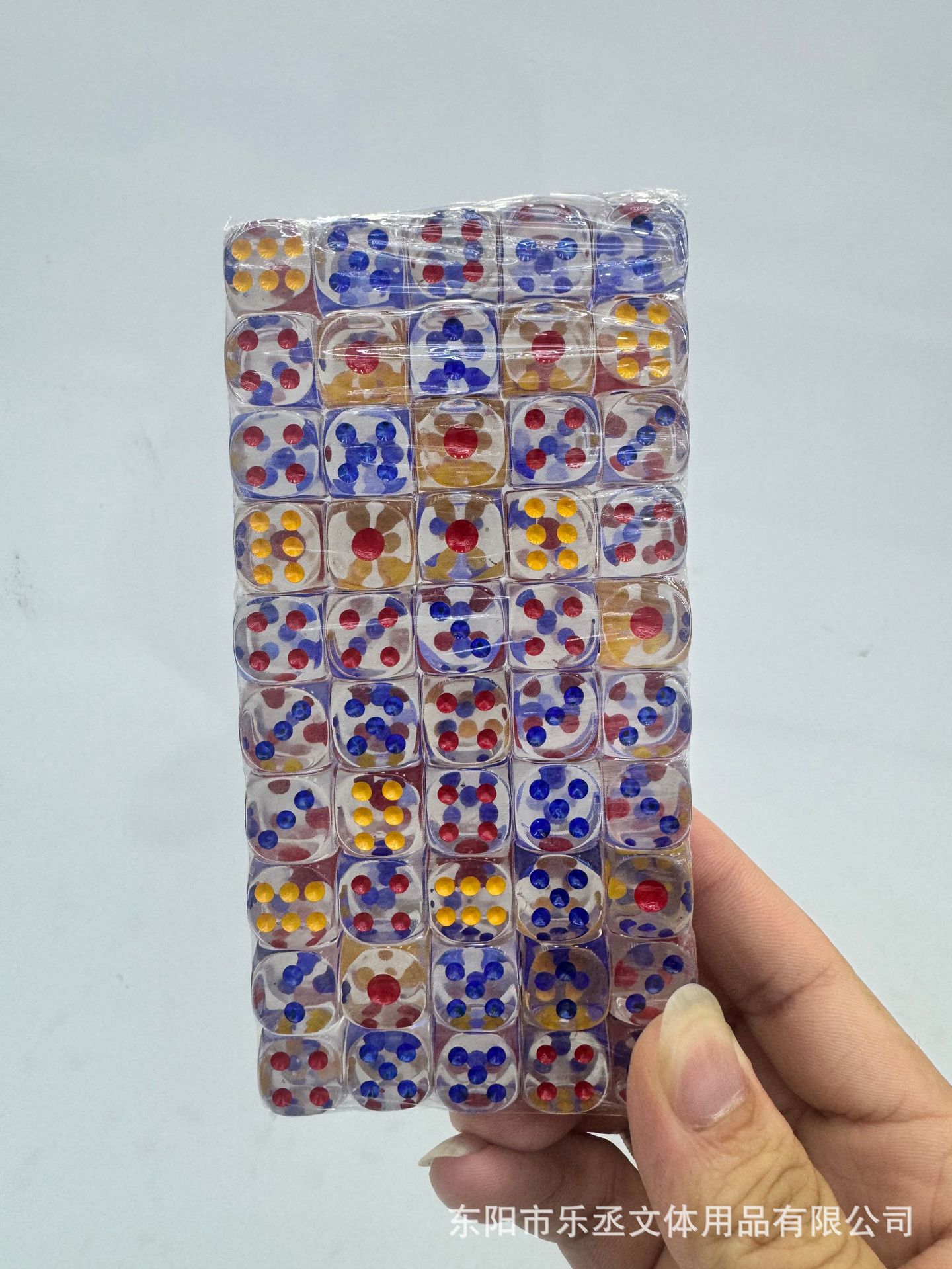 14mm 완전 투명 컬러 도트