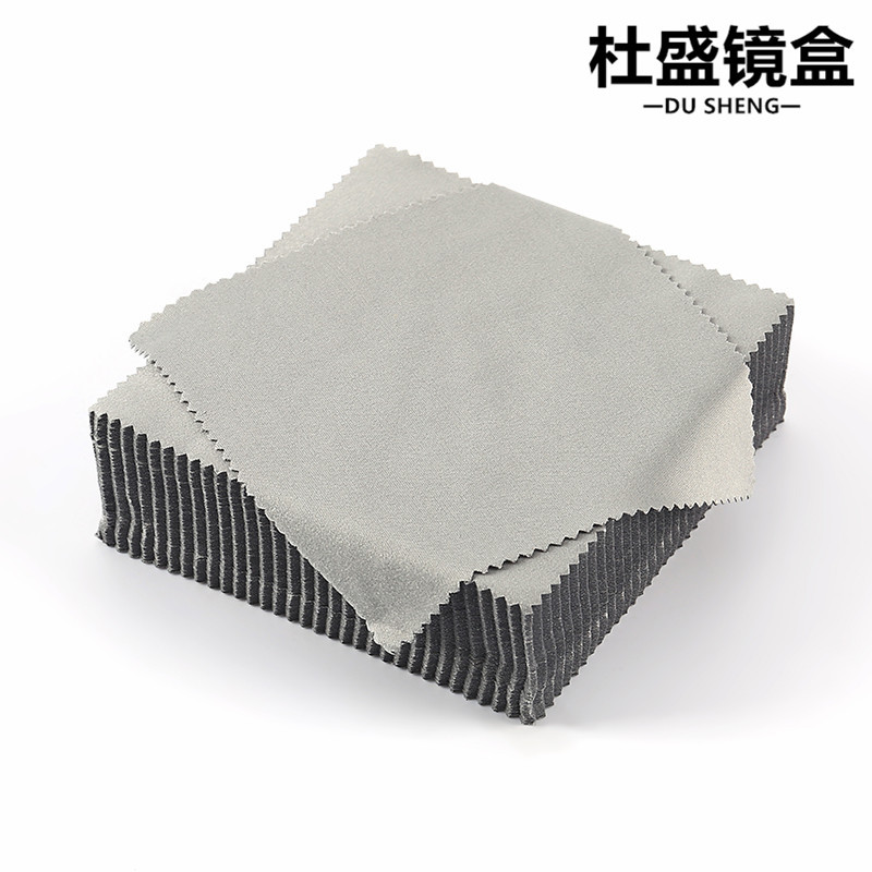 Eyeglass Cloth, Santri Eyeglass Cloth, 13*13 Santri Gray Lens Cloth, Suede-Finish Eyeglass Wiping Cloth – Wholesale
