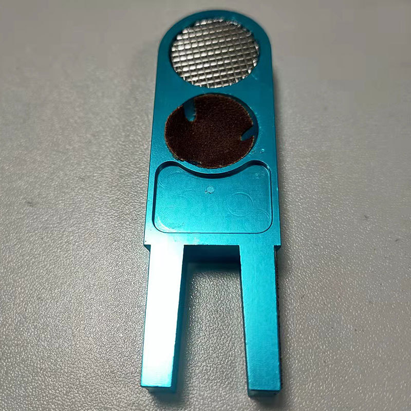 Dispositivo multifuncional de reparación de cabeza de cuero herramienta de reparación de varilla de billar dispositivo esmerilado multifuncional en forma de U cabeza de cuero presionando dispositivo de varilla de reparación