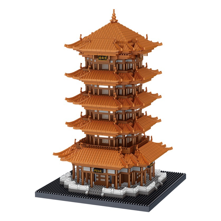 Nueva lz8225 amarillo grúa Torre adulto difícil bloques de construcción niños edificio serie montado juguetes educativos niñas