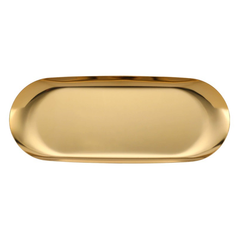 Заводская поставка в стиле ins металлический лоток из нержавеющей стали тарелка для ювелирных изделий для девочек Бытовая тарелка для хранения в наличии