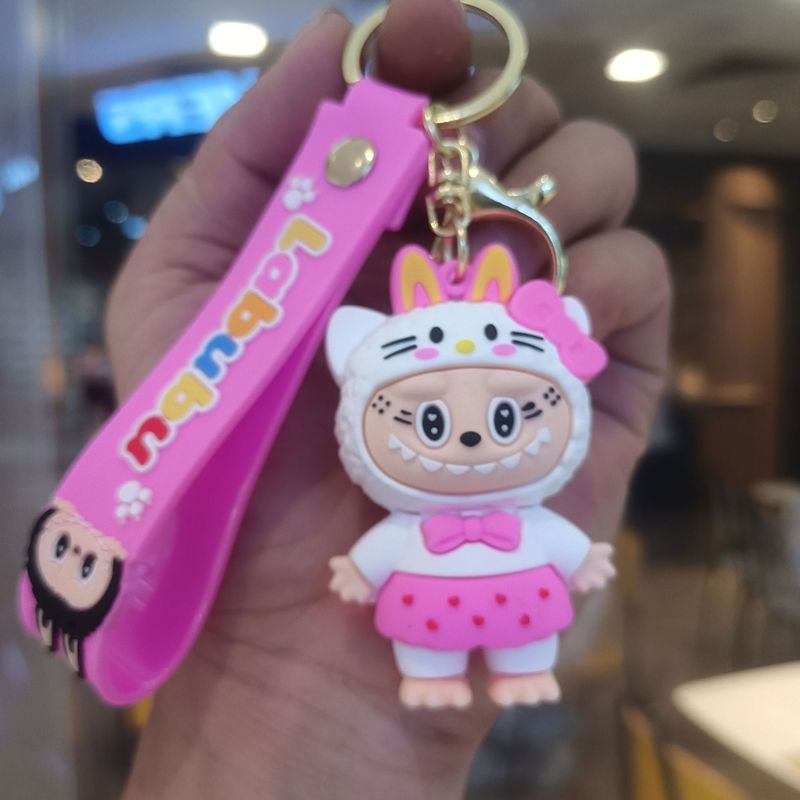 クリエイティブホットスタイルラブブキーホルダー漫画リトルシープペンダントおもちゃベビーグラバーかわいいキーチェーンリング卸売|undefined