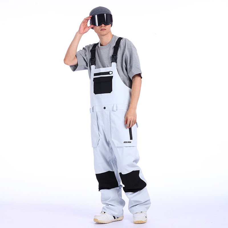 Nya skidbyxor med remmar för män, vindtäta, varma och vattentäta skidbyxor med enkel och dubbel bräda, i ett stycke, herr_voghion.com