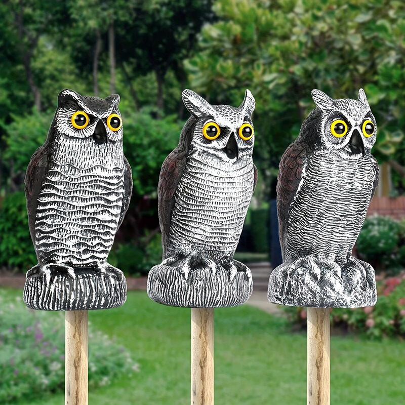 in stock Factory Owl Bait Scare Birds Fake Owl Scarecrow Outdoor Garden Balcony Porch Plastic