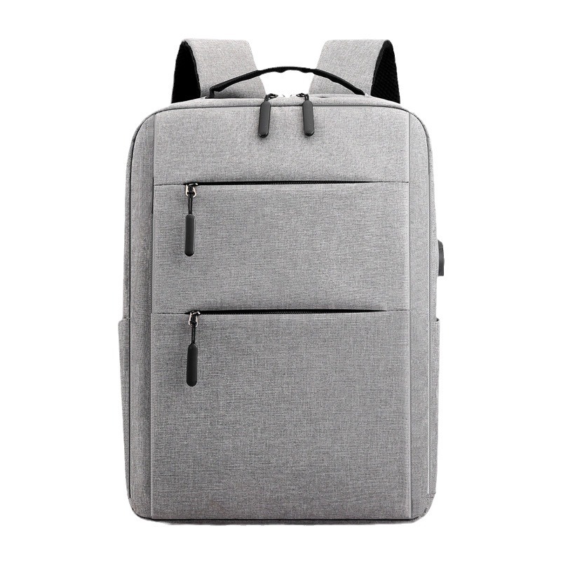 Mochila transfronteriza con logotipo, nueva mochila de negocios recargable USB simple, mochila de computadora de negocios casual para hombres y mujeres