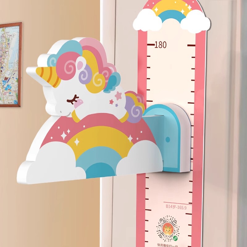 Children's height measuring wall stickers magnetic suction baby height measuring stickers wallpaper removable without hurting the wall precise instrument ruler artifact