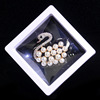 Sophisticated small brooch, protective underware from pearl, high-end mountain tea lapel pin, Birthday gift