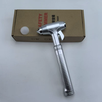 Car Safety Hammer, Multifunctional Escape Qəza çəkici - km65-upgraded-tungsten-steel-head-silver