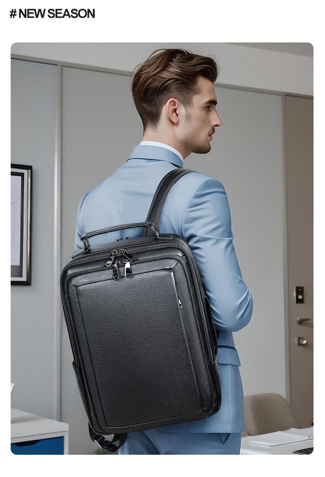 Ba lô nam da bò thật Marante 30×15×40 cm, túi đựng laptop 16 inch — Ba lô 332, Ba lô thường ngày 9008, 8486 Ba lô, Balo vân cá sấu 2283 chi tiết 30