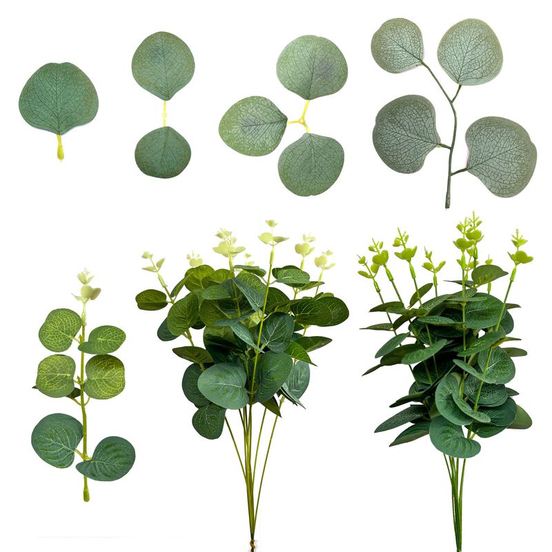 Simulation Eucalyptus Leaf Single Money Leaf Simulation Single Eucalyptus Photo Props Home Decoration Fake Leaves