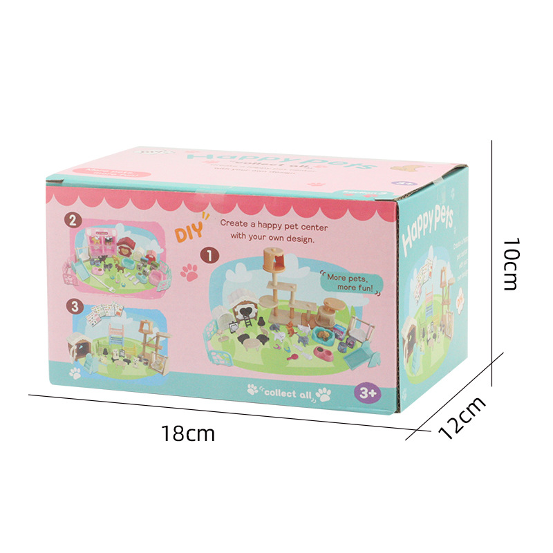 Juegos de escaleras de juguete para mascotas para niños Adornos para niños y niñas Juego de caja de regalo de juguete Venta directa de fábrica al por mayor