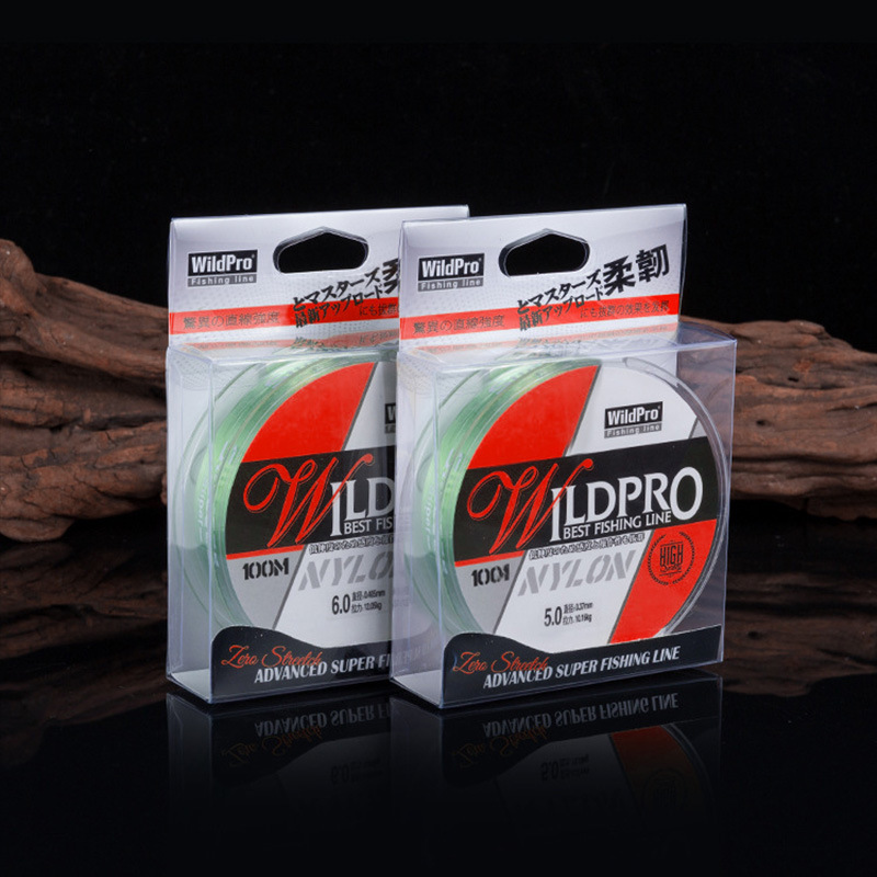 Raw silk original color fishing line main line sub-line soft strengthened tension 100 meters Taiwan fishing line plastic wire hand rod fishing line