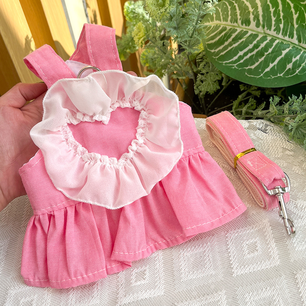 Vestido de princesa para mascotas, primavera y verano, falda vaquera con tirantes para perros y gatos, perros pequeños y medianos, Pomerania, Teddy, ropa para perros, suministros para gatos