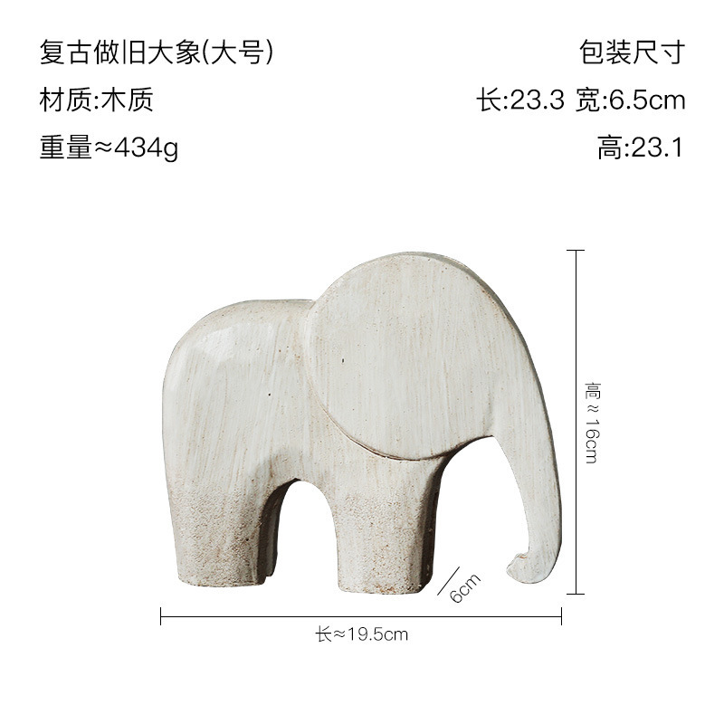 現代のシンプルなモランディ色の創意達拉木の木馬の置物の家庭の装飾品の客間のテレビの戸棚のお茶の数々の装飾|undefined