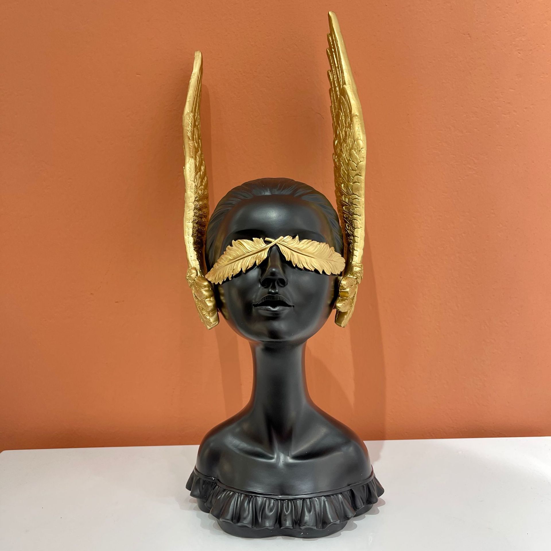 Nordic Winged Goddess Resin Ornament