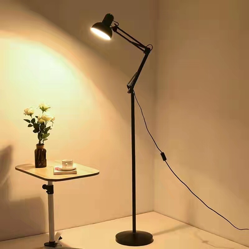Factory Direct Supply Wholesale American Simple Long-Arm Folding Floor Lamp Simple Living Room Bedroom Eye Protection Study Office Lamp Factory Direct Supply Wholesale American Simple Long-Arm Folding Floor Lamp Simple Living Room Bedroom Eye Protection Study Office Lamp