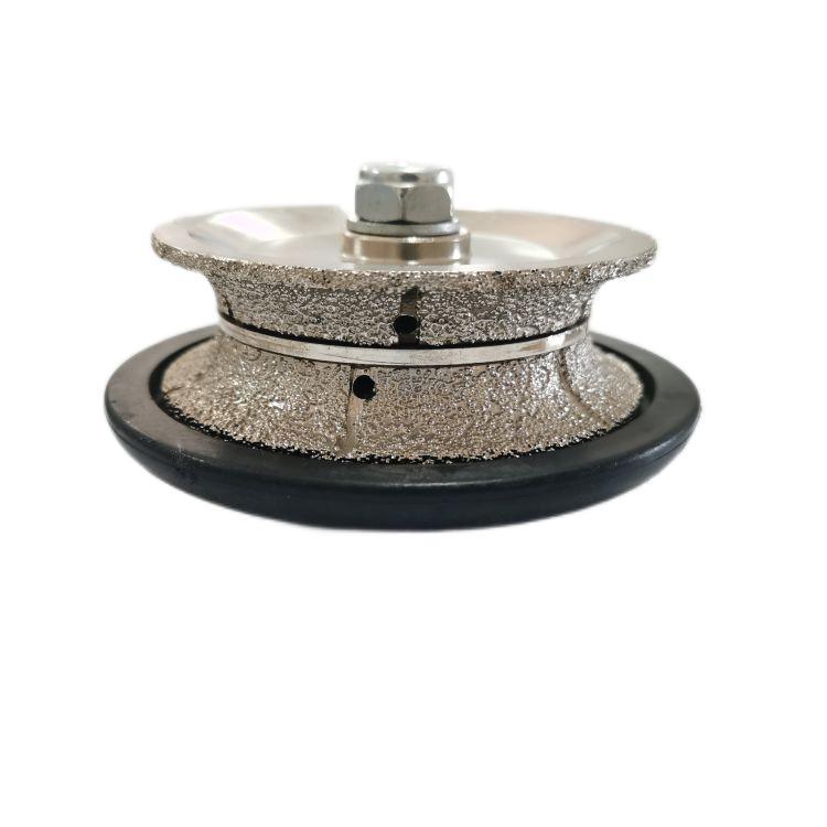 金刚石钎焊磨轮手提轮陶瓷石材磨边造型异形V型磨轮金刚石磨轮