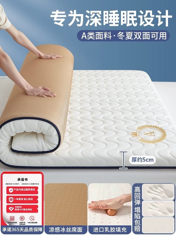 乳胶记忆棉床垫家用卧室租房软垫180x200床褥垫学生宿舍单人5|undefined