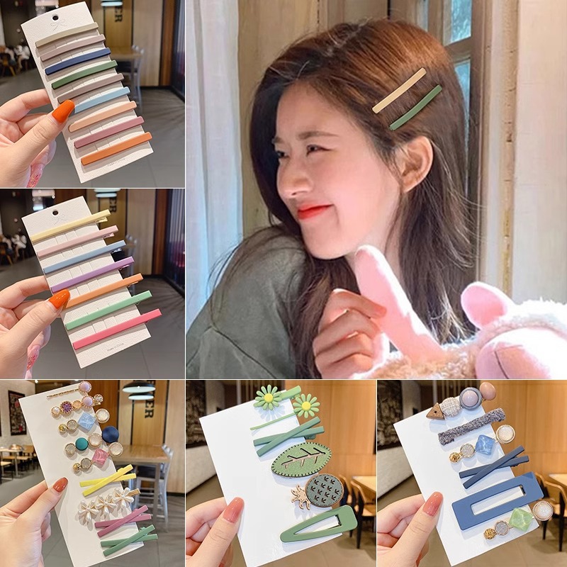 Pinzas de pelo coloridas para mujer, pinzas para flequillo lateral, nuevos accesorios para el cabello 2025, pinzas BB.