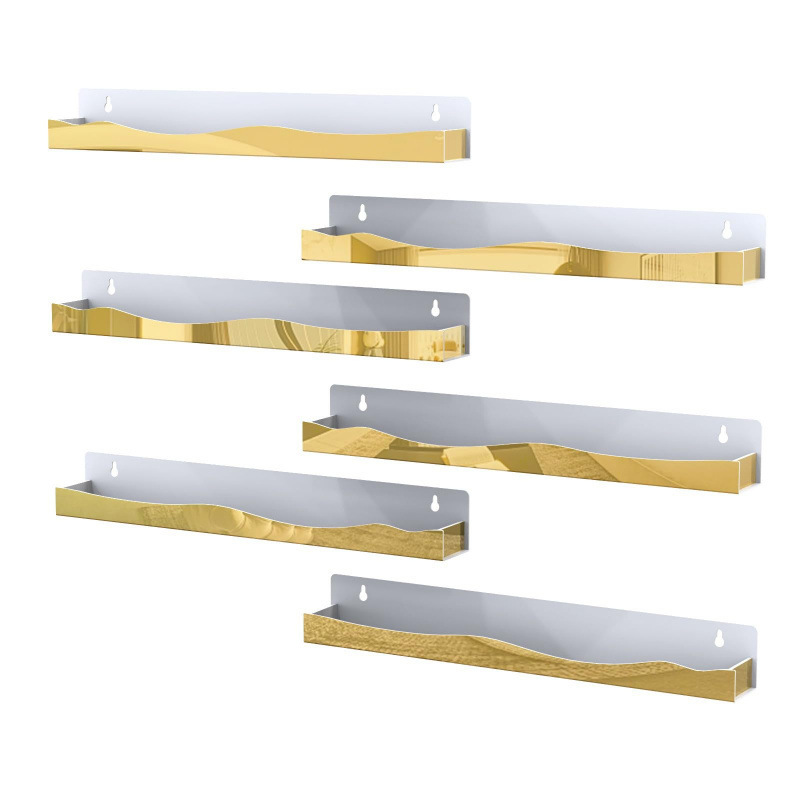 Cross-Border Popular Silver Mirror Acrylic Nail Polish Rack Wall-Mounted Sunglasses Essential Oil Storage Rack Cosmetics Display Rack Cross-Border Popular Silver Mirror Acrylic Nail Polish Rack Wall-Mounted Sunglasses Essential Oil Storage Rack Cosmetics Display Rack