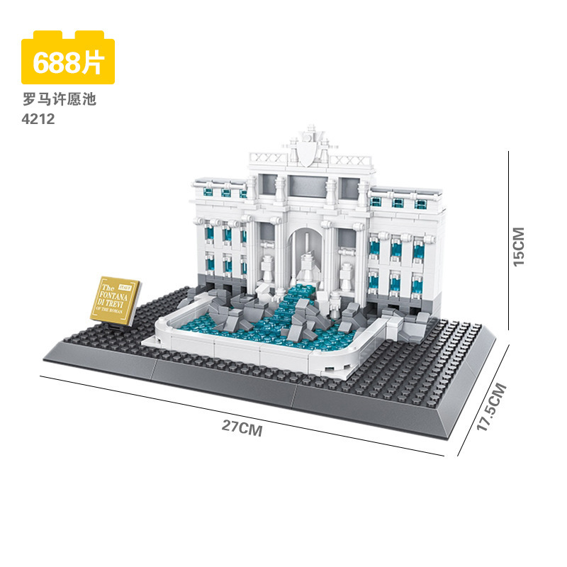 Wange World Architecture series compatible con Lego pequeñas partículas Tiananmen modelo de construcción rompecabezas ensamblar bloques Juguetes
