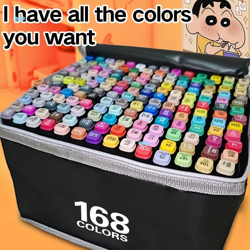 168 Color Alcohol Markers Artist's Alcohol Markers Art跨境
