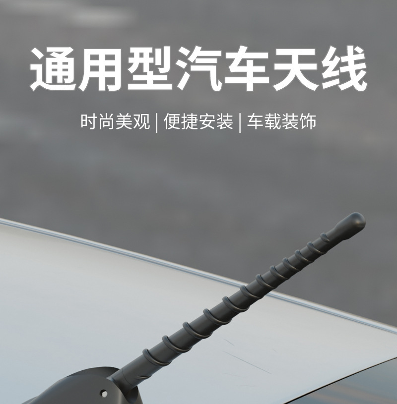 Cross-Border Hot-Selling Car Antenna Decoration Universal Car Antenna Roof External Antenna Car Modification Antenna Pole