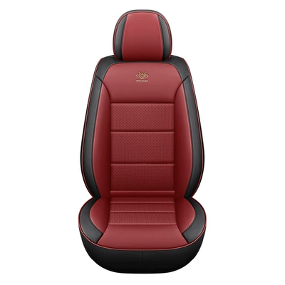 Four Seasons Pad — Neutral Seat Cushion Seat Covers - single-seat-black-and-red-five-seat-cushions-with-full-leather