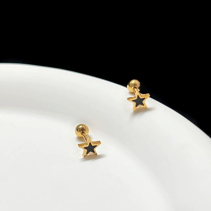 Серьги из нержавеющей стали, конструктор, стиль Chanel, простой и элегантный дизайн
