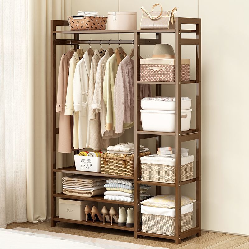 衣架落地立式挂衣架子家用出租房卧室收纳衣服置物架多功能衣帽架