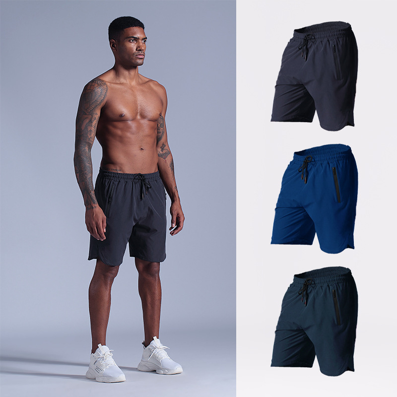 New Sports Shorts Men's Summer Men's Fitness Running Casual Training Mid-Pants Quick-Drying Breathable Thin Five-Point Pants