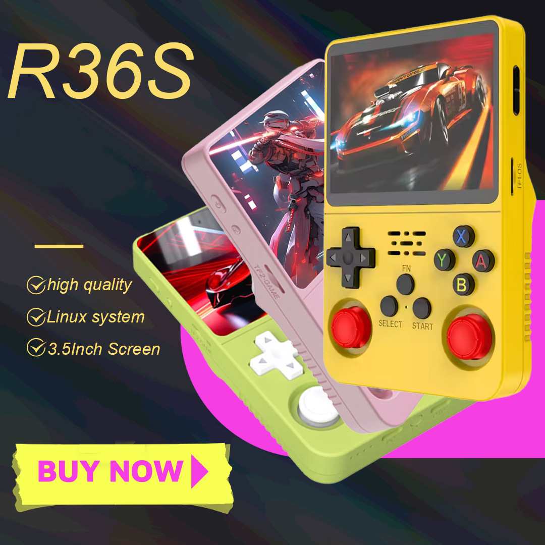 R Series Game Console R36S Handheld Series Open-Source Handheld Game Console Portable Handheld Retro