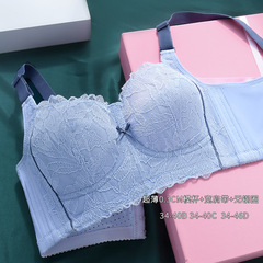 曼尼皇后蕾絲超薄內衣大碼大罩杯無鋼圈文胸聚攏透氣46碼胸罩批發