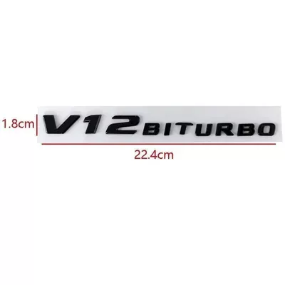 Car logo – V12 supercharged car emblems