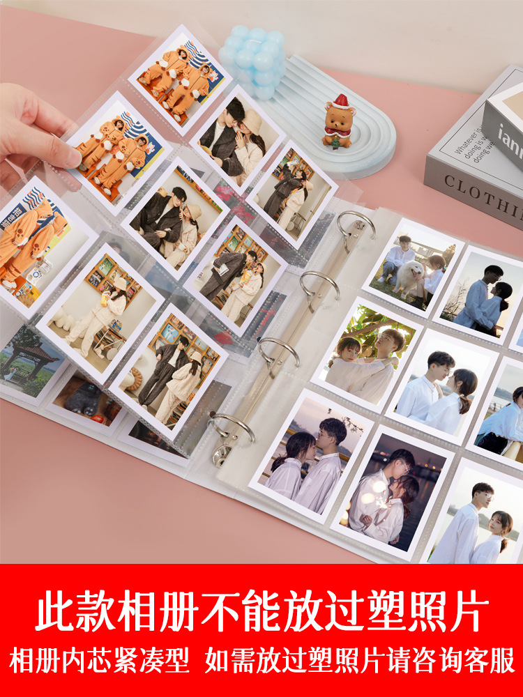 3-Inch 4-Inch 6inch 8inch Photo Album Baby Commemorative Album 4R Photo Storage Album A4A5 Mixed Loose-Leaf Interstitial Photo Album