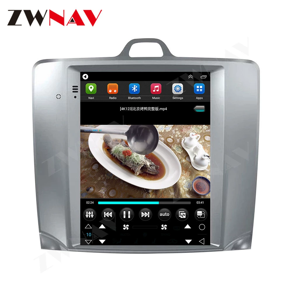 Подходит для Ford Fox 2005-2011 с вертикальным экраном, навигация на Android 11, 4G, полная поддержка сетей, CarPlay